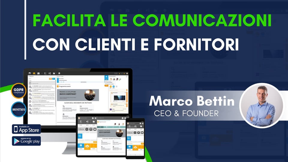 Facilita le comunicazioni con clienti e fornitori