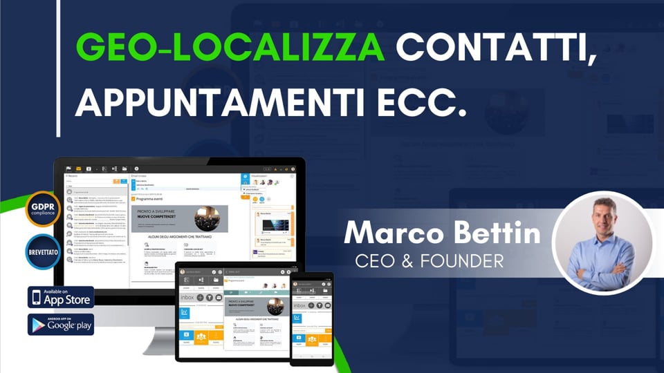 Geo-localizza contatti, appuntamenti ecc.