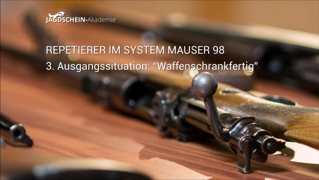 Waffenschrank Situation und Funktionskontrolle beim Deutschen Stecher