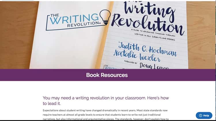 The Book - The Writing Revolution