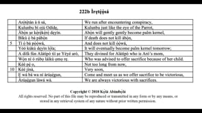 222b Ìrẹtẹ̀ọ̀sá