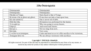 228a Òtúúrúpọ̀nká