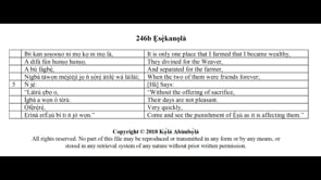 246b Ẹsẹ̀kanọlà