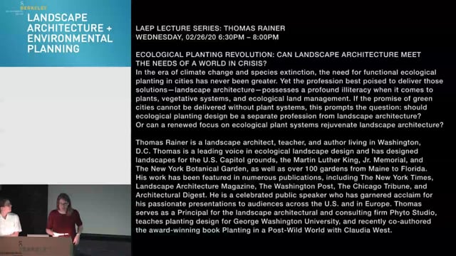 Thomas Rainer 2.26.20. LAEP Lecture