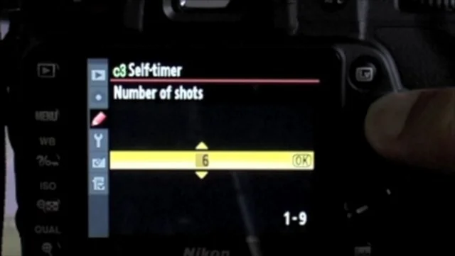 nikon d90 timer delay