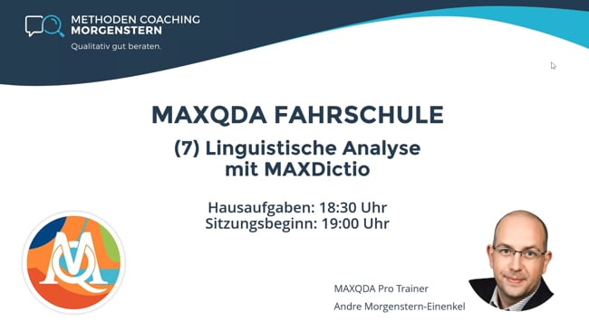 7. MAXDictio (linguistische, quantitative Textanalyse)
