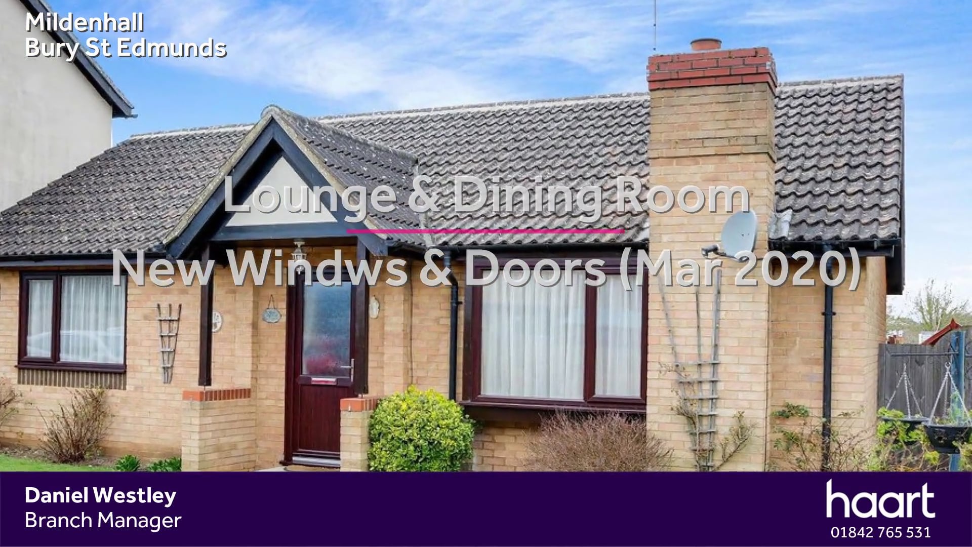 Bury St Edmunds, 2 Bed Bungalow in Mildenhall, Bury St Edmunds on Vimeo