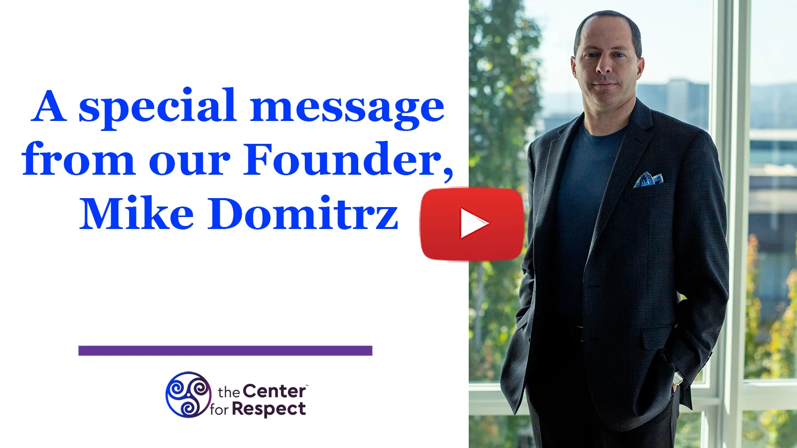 A message from our Founder on Vimeo