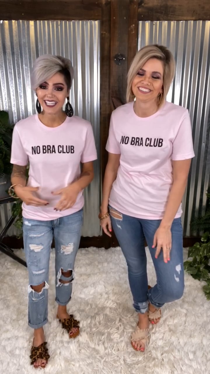 No Bra Club Tee - Vanessa & Rebekah on Vimeo