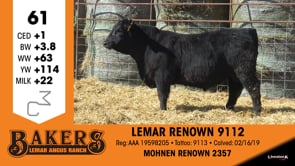 Lot #61 - LEMAR RENOWN 9112