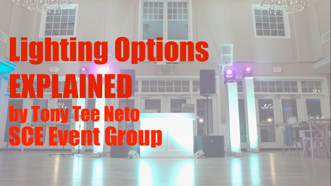 Wedding Inspiration - Lighting Options Explained - Tony Tee Neto - SCE Event Group