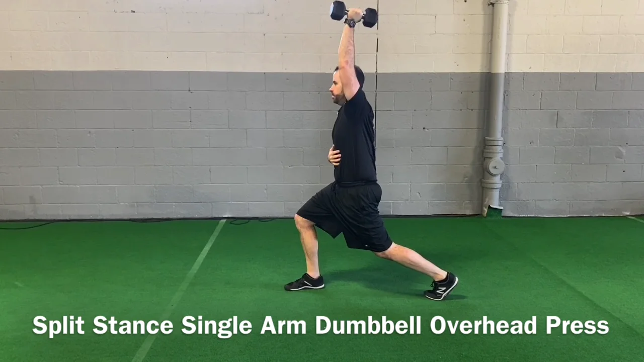 Db single arm online shoulder press