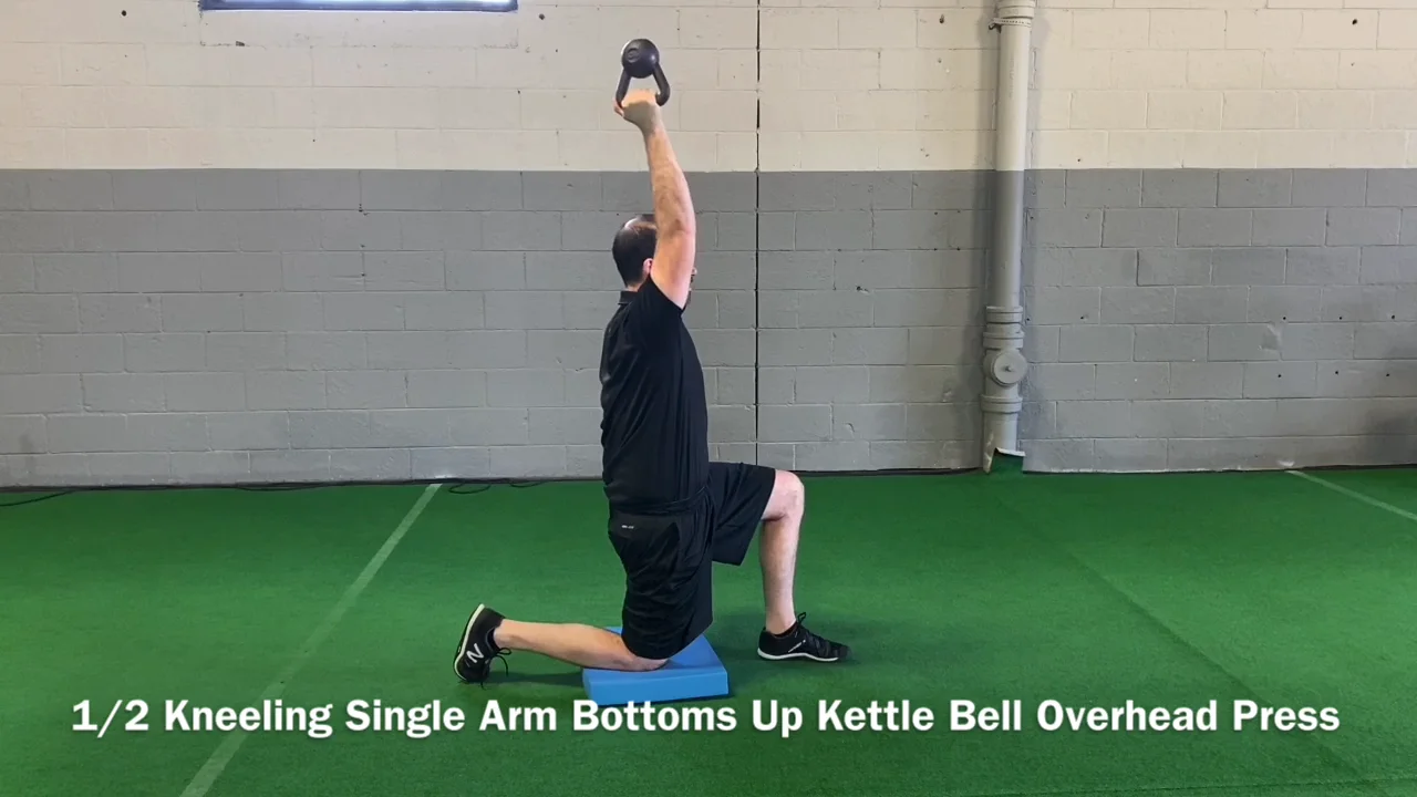 Single arm discount overhead press kettlebell