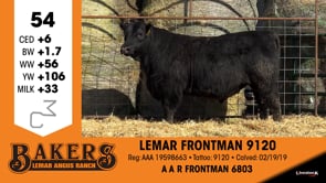 Lot #54 - LEMAR FRONTMAN 9120