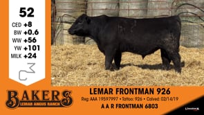 Lot #52 - LEMAR FRONTMAN 926