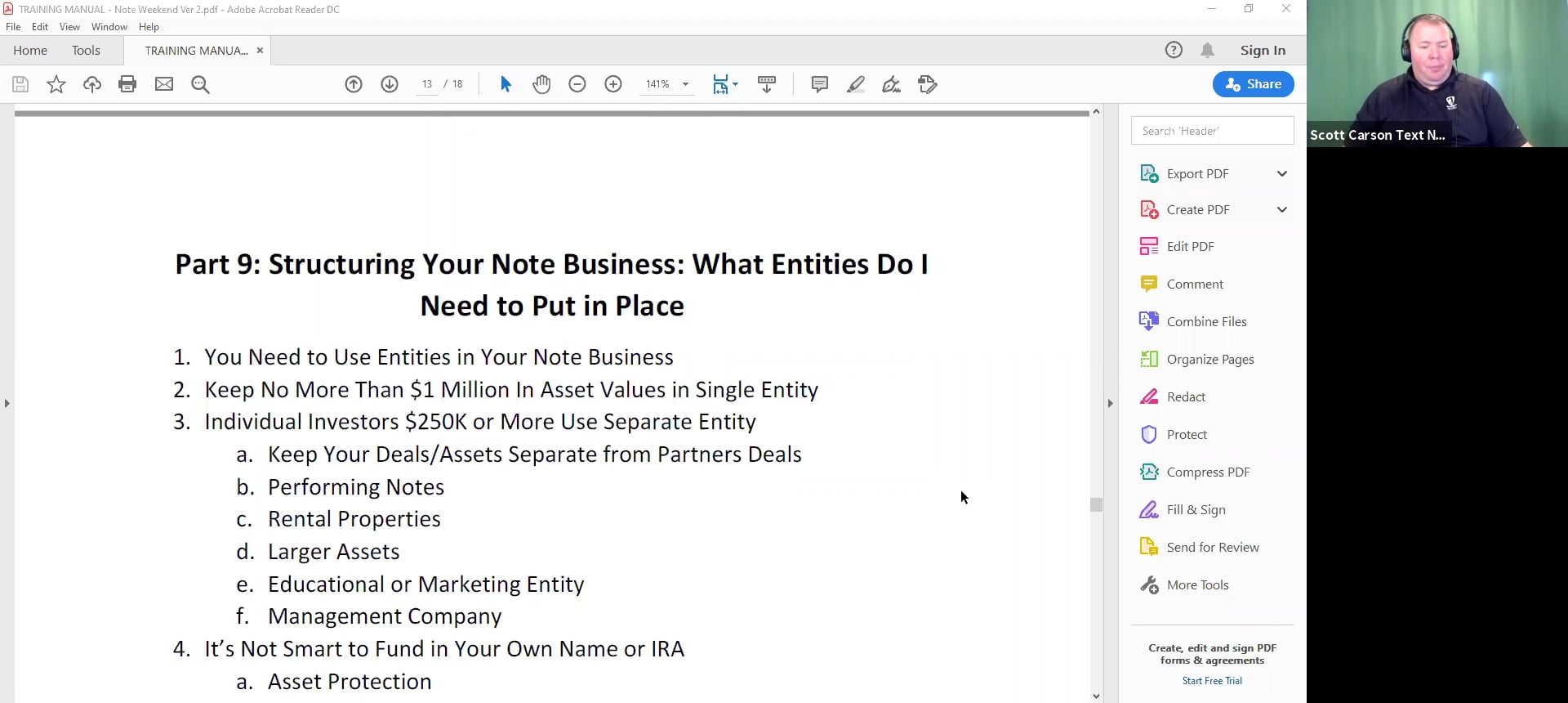 Note Weekend - March 2020 - Part 9 Structuring Your Note Business What ...