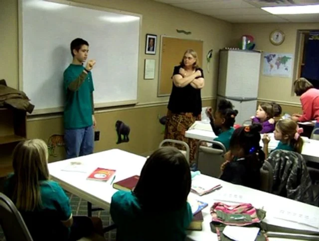 Robert teaching ASL class on Vimeo