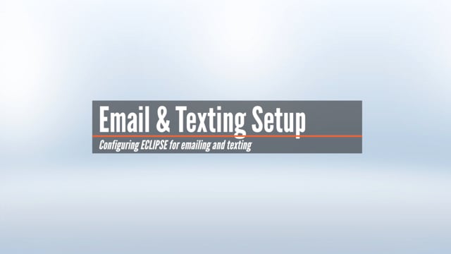 Email and Texting Setup