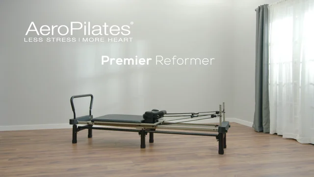 Aero Pilates Premier 700 Foldable Reformer Machine with Cardio Rebounder 