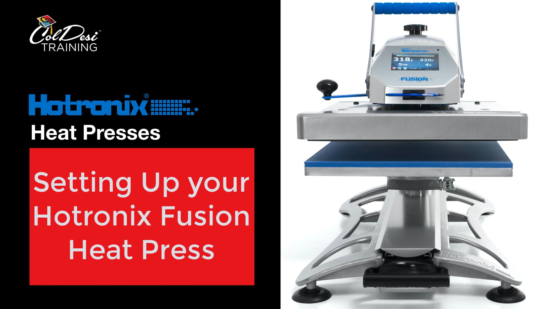 Setting Up your Hotronix Fusion Heat Press & Calibration on Vimeo