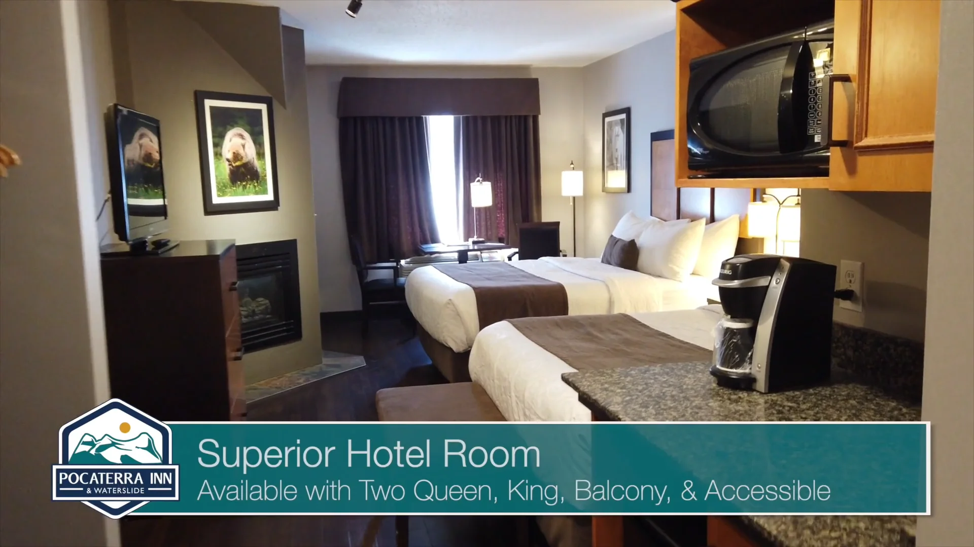 Superior Hotel Room - Pocaterra Inn & Waterslide on Vimeo