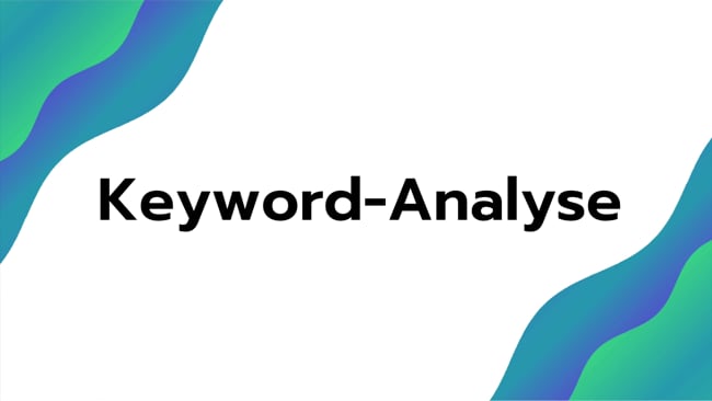 Keyword Analyse