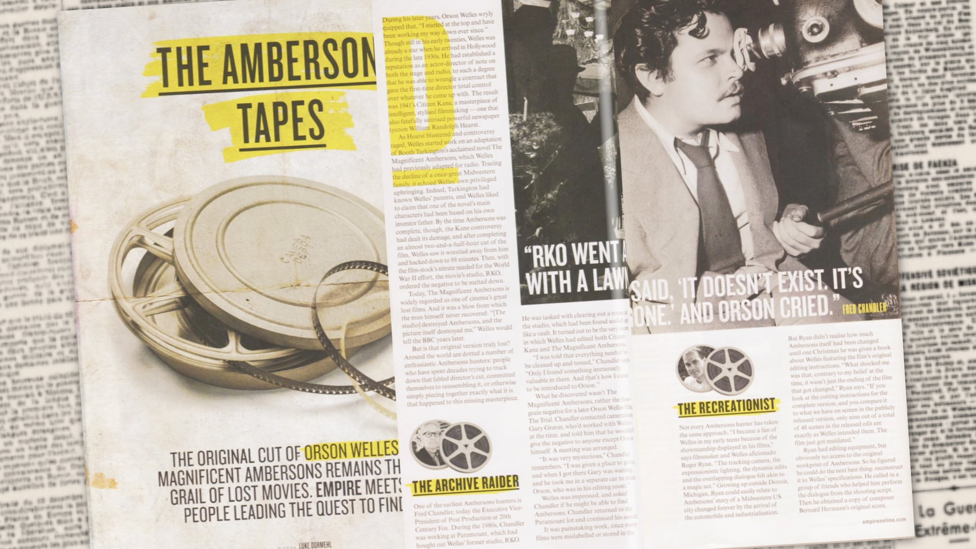 The Search for the Lost Print: The Making of Orson Welles’ The Magnificent Ambersons - Sizzle