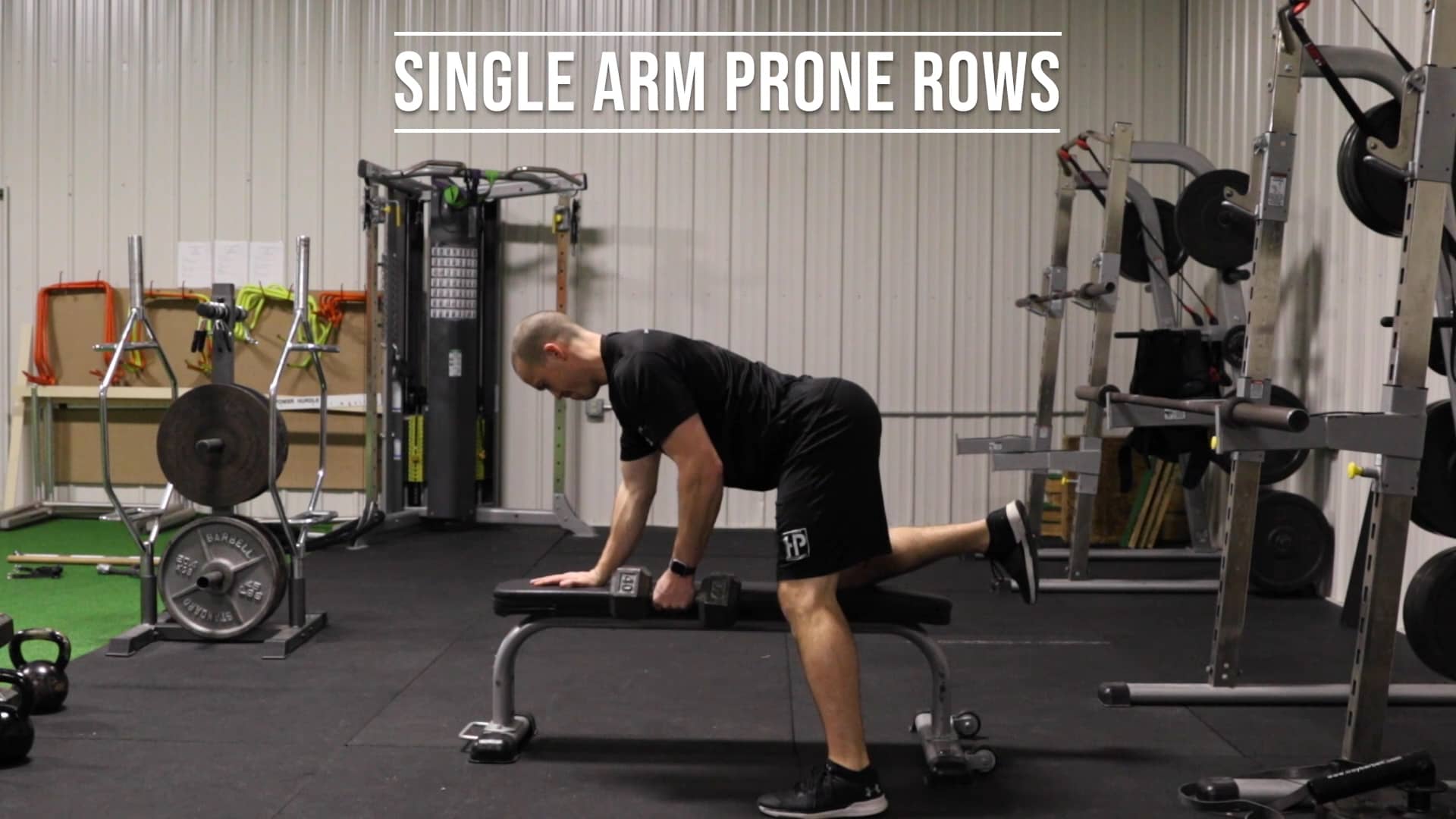 Single Arm Prone Rows on Vimeo