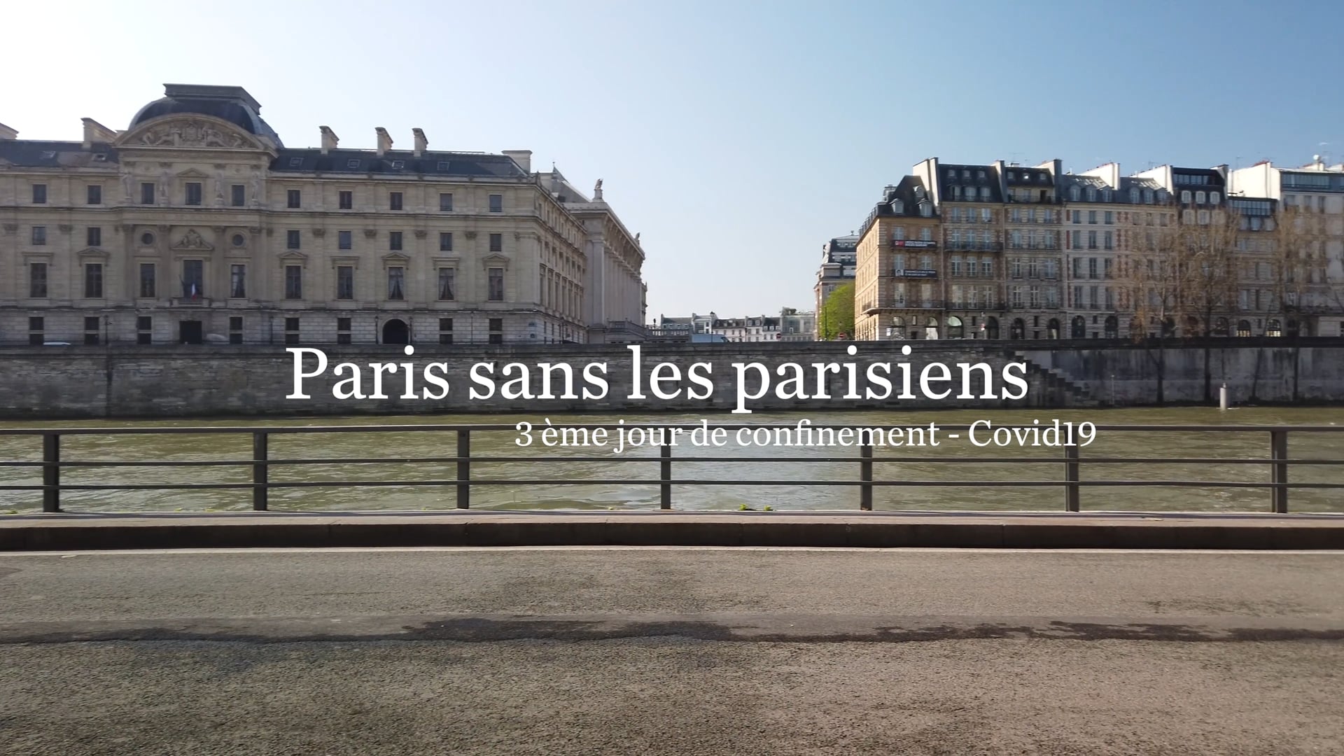 Paris sans parisiens. Prèmiere semaine de confinement COVID-19