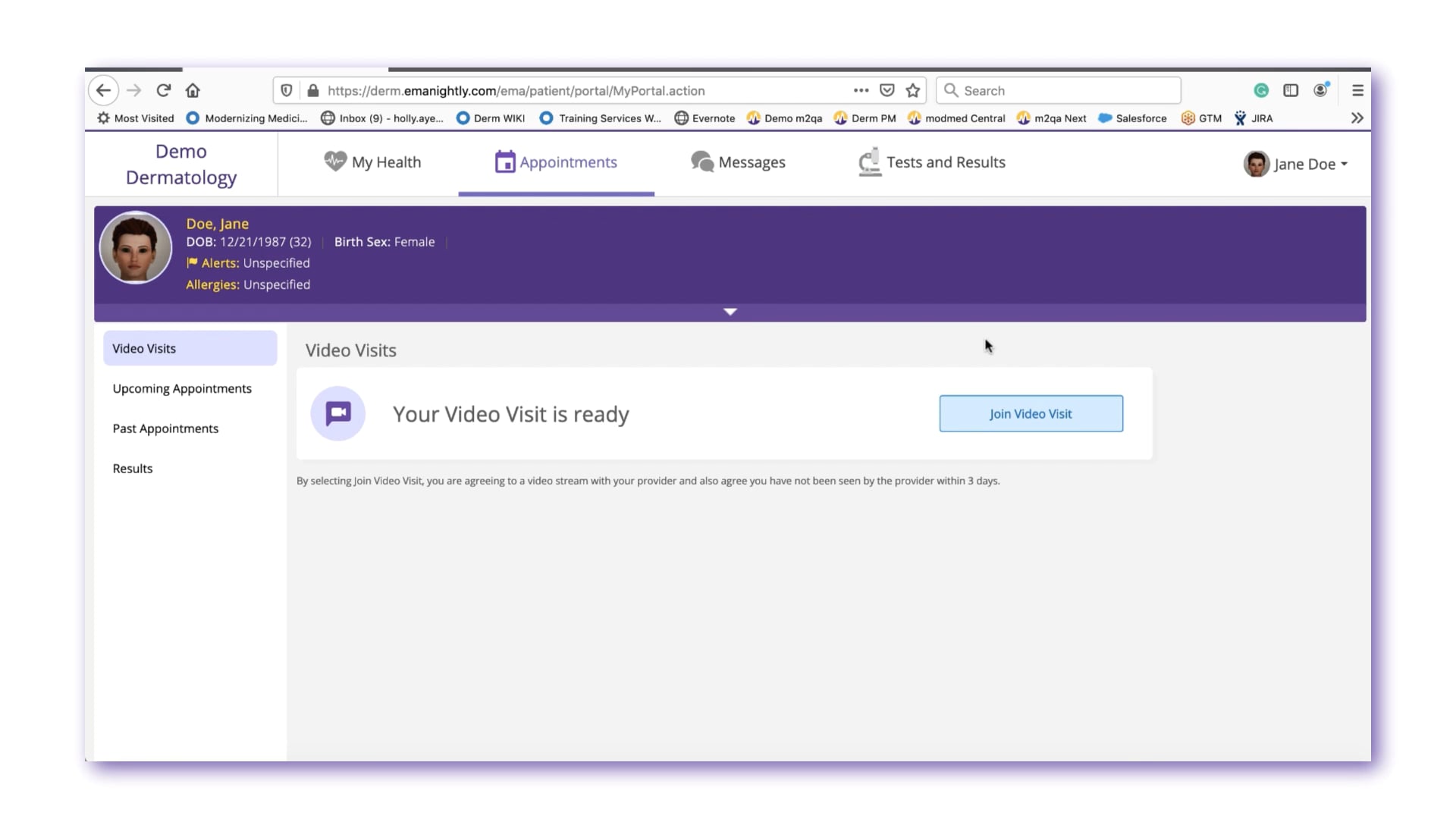 Telehealth for Patient Portal on Vimeo