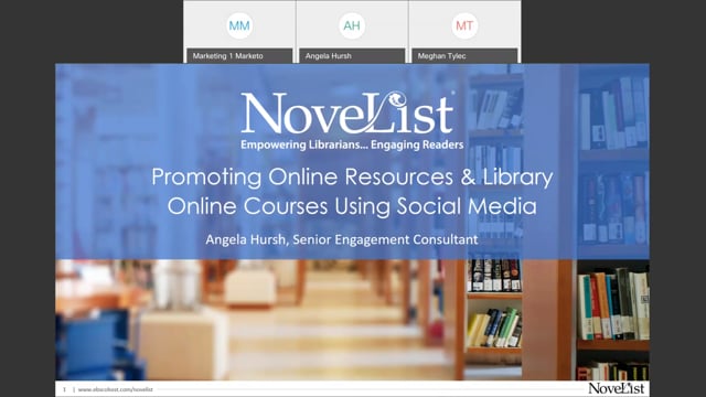 Promoting Online Resources & Library Online Courses using Social Media