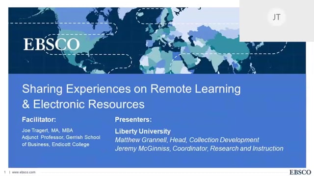 Session 1: Sharing Experiences on Remote Learning & Electronic Resources