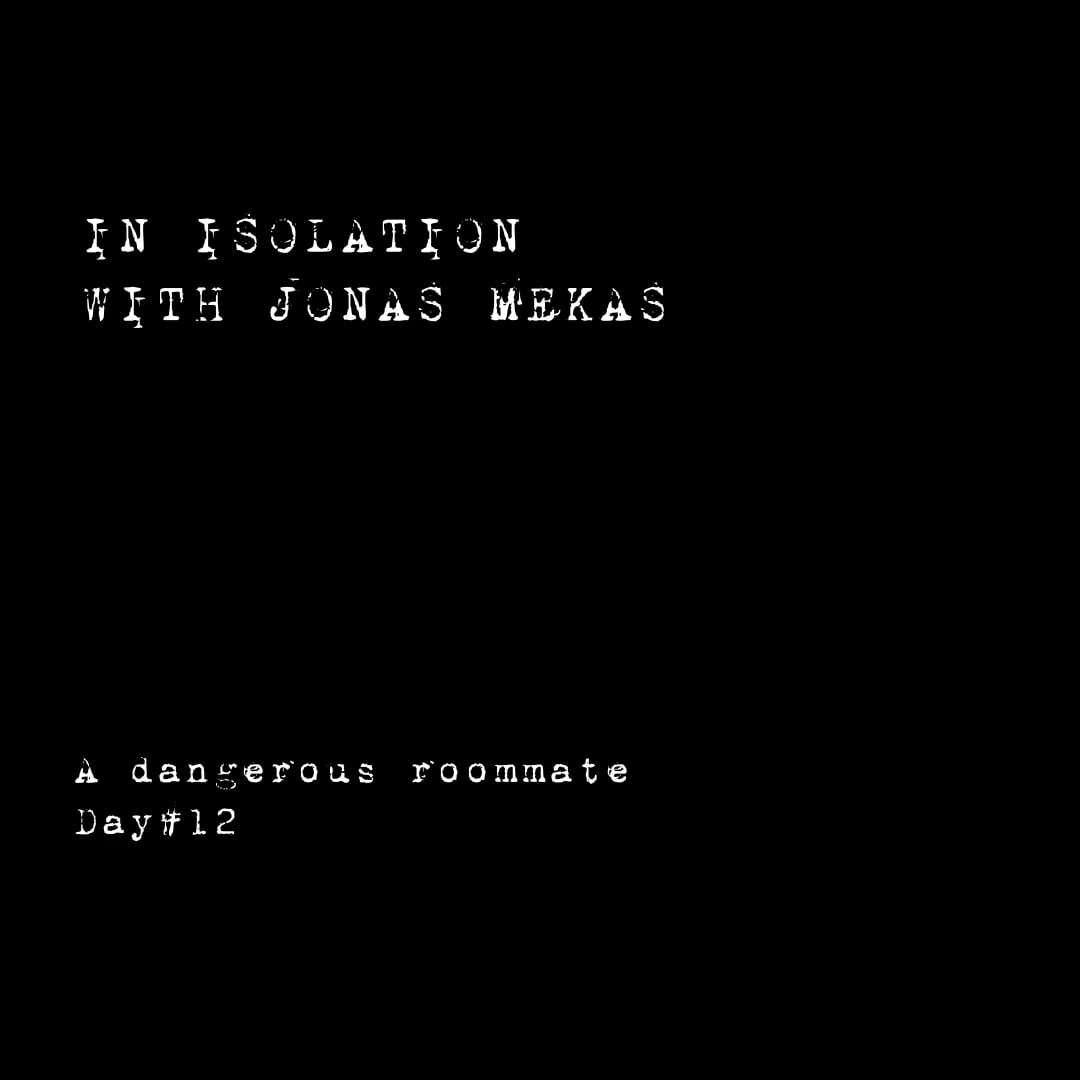 In isolation with Jonas Mekas - A dangerous roommate Day #12