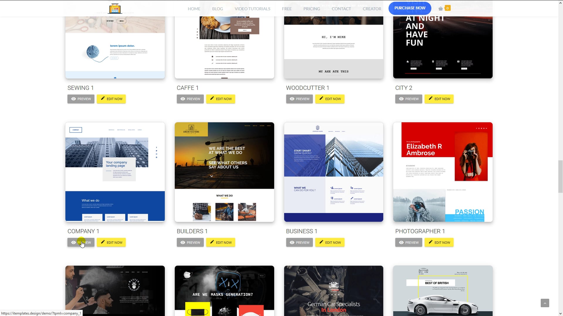 how to load template on Vimeo