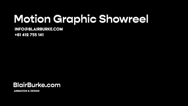 Motion Graphics Animation Showreel 