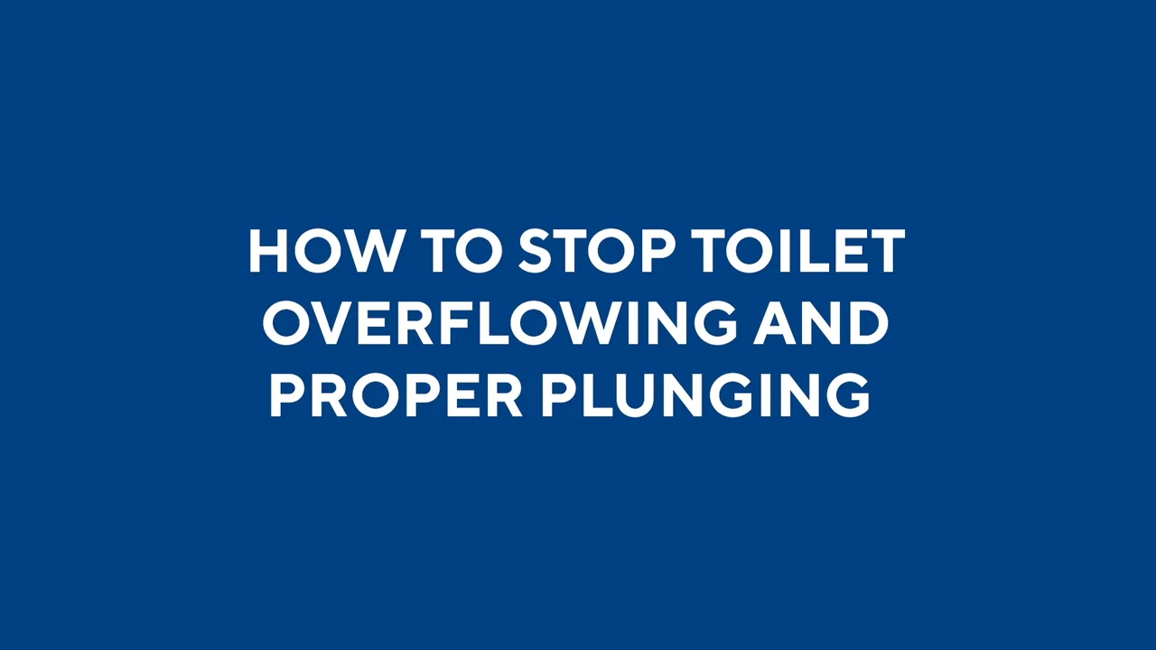 How to Stop Toilet Overflowing and Proper Plunging on Vimeo