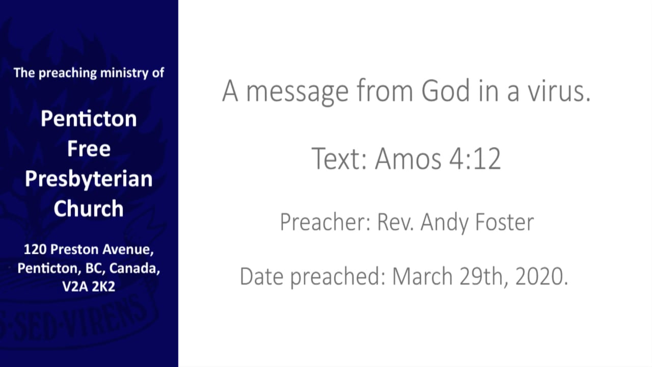 A message from God in a virus