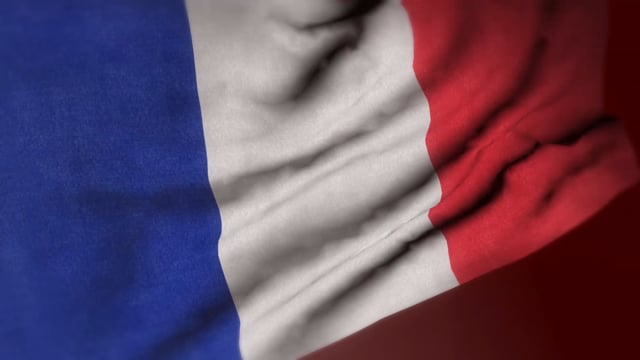 Francia, Bandera, Animado, Soplo, Aleteo