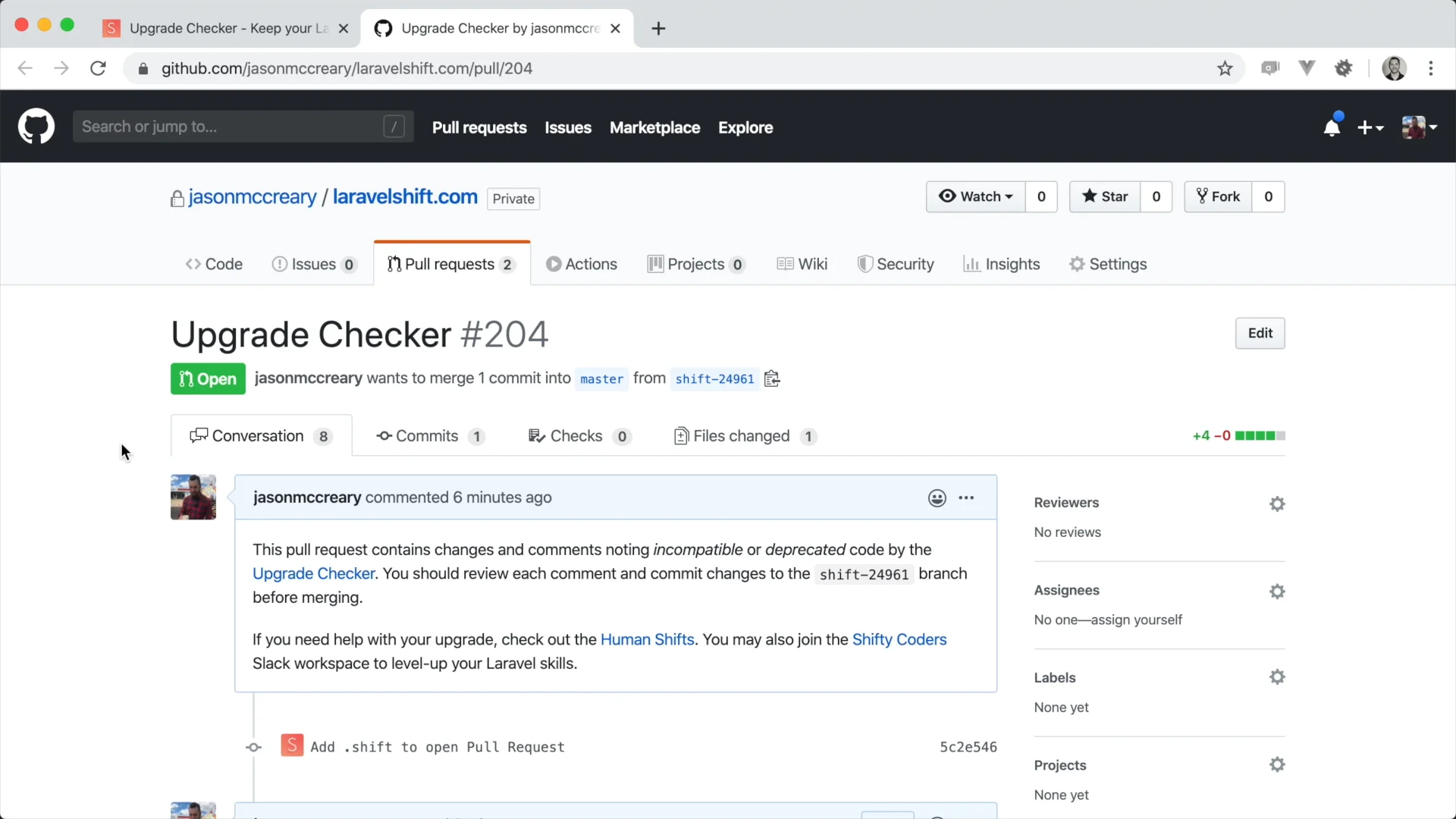 Upgrade Checker Keep your Laravel applications fully upgraded