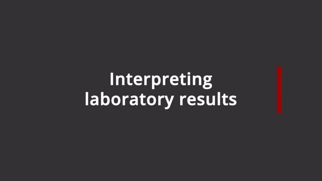 Interpreting laboratory results