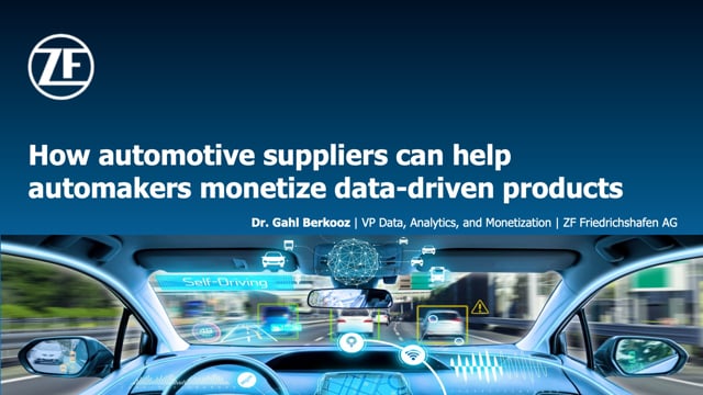 How automotive suppliers can help automakers monetize data-driven products