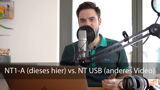 NT1-A Großmembranmikrofon für professionelle Studio-Podcast oder Screencast Aufnehmen