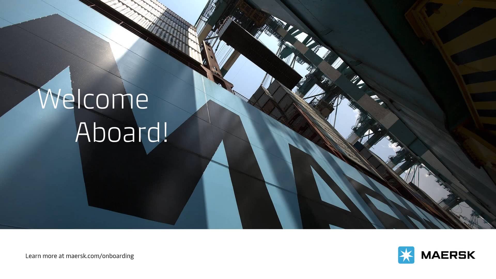 Maersk Customer Onboarding Broadcast on Vimeo