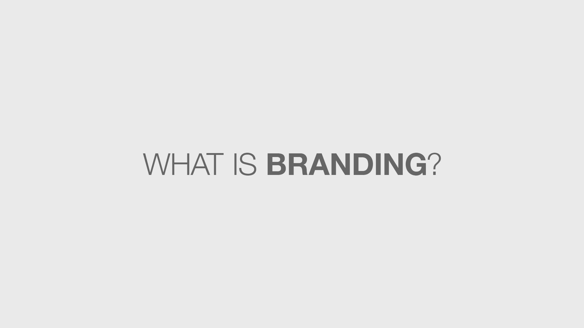 What is Branding