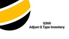 Adjust Quantity Up/Down for "Q" Type Master