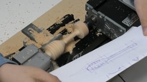 Making a Honey Dipper on Unimat ML Woodlathe