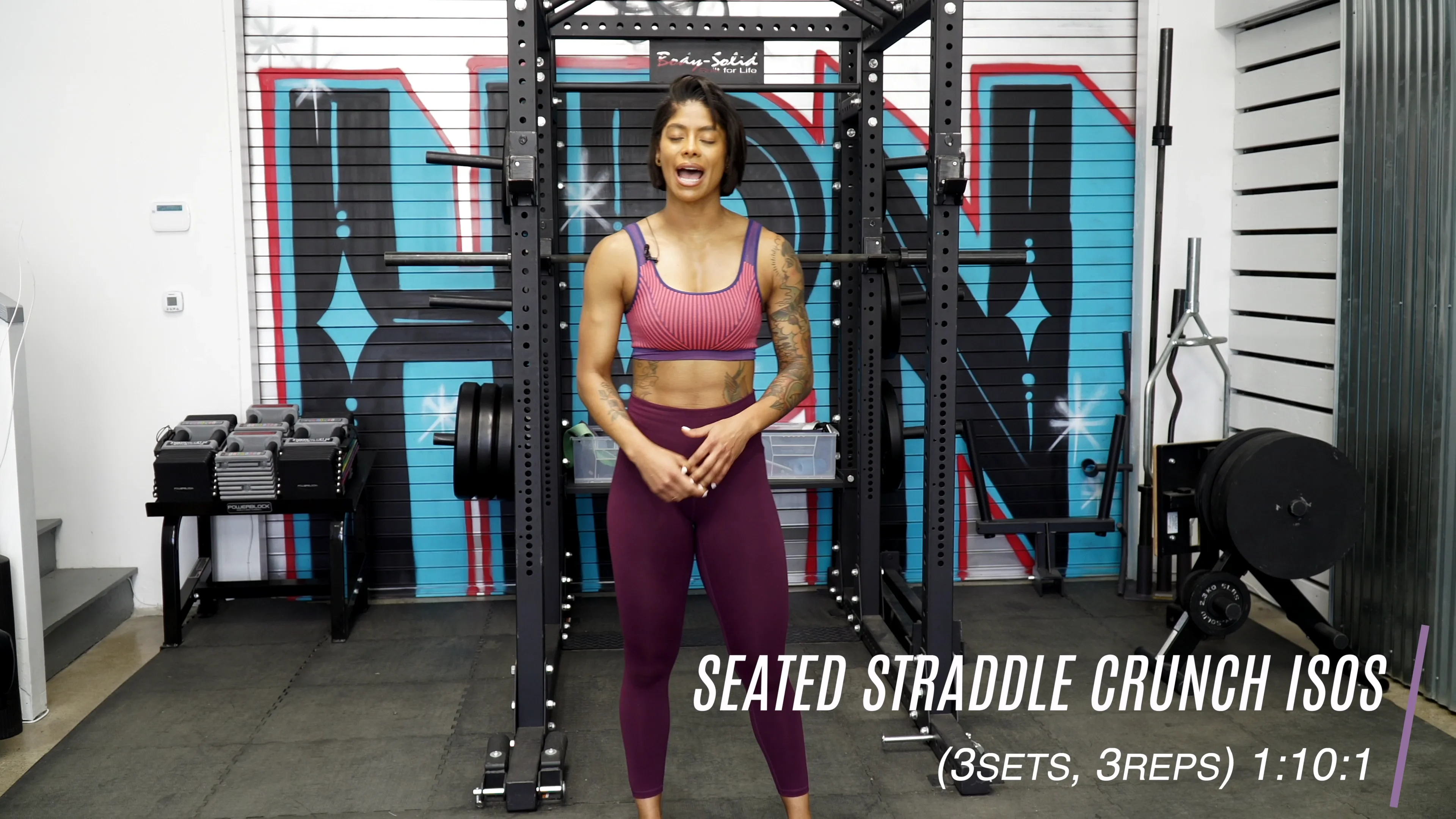 Seated Straddle Crunch ISO on Vimeo