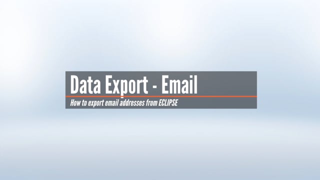 Export Patient Email Addresses