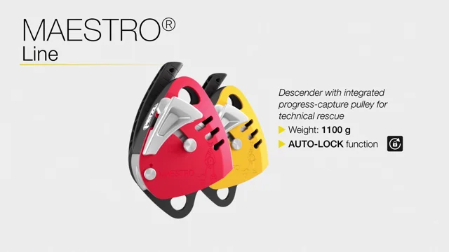 MAESTRO® - Descender with integrated progress-capture pulley designed for  technical rescue operations