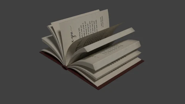 3D Book Opening Animation